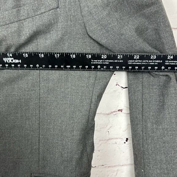 Zara Man Sport Coat Mens 42R Blazer Jacket 2 Button Single Vent Business Gray - Picture 4 of 11